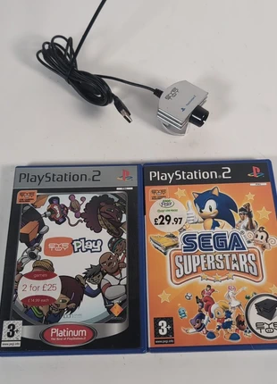 Sony Playstation 2 PS2 Eye Toy Silver Camera & 2 Games Bundle EyeToy, condition: Good, £10.99, £12.24 includes Buyer Protection Pro