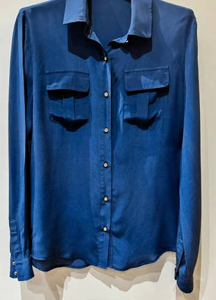 Camicia Ana Pires seta tg.IT40 S Eu 36 blu, merk: Ana Pires, staat: Goed, maat: S / 36 / 8, € 10,00, € 11,20 inclusief Kopersbescherming