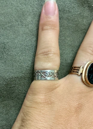 Bague bande ouvragée en argent massif, brand: Argent, condition: Very good, size: 18.1 mm Ø, €22.95, €24.80 includes Buyer Protection Pro
