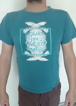 T-shirt turquoise, brand: Domyos, condition: Good, size: M, €1.00, €1.75 includes Buyer Protection