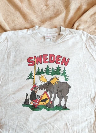 Vintage Sweden Funny Parody Single Stitch Shirt/Tee/T-Shirt unisex 90s, marque: Vintage Dressing, état: Très bon état, taille: L, 24,99 €, 26,94 € Protection acheteurs incluse
