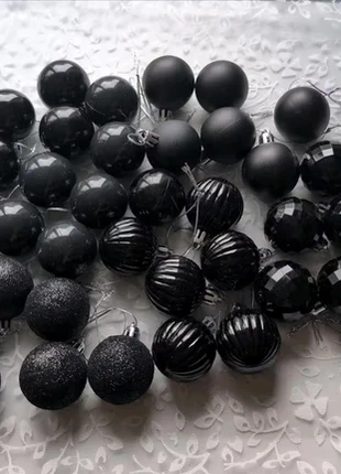 36x weihnachtskugeln christbaumkugeln schwarz Glitzer, marque: unbekannt, état: Très bon état, 9,50 €, 10,68 € Protection acheteurs incluse