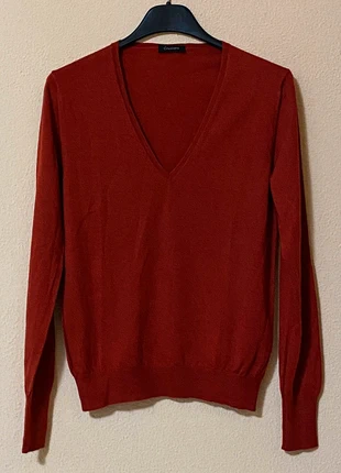 Cruciani Pullover Cashmere Seta Maglia Manica Lunga Scollo V Rosso Made in Italy, marque: Cruciani, état: Très bon état, taille: S / 36 / 8, 379,00 €, 398,65 € Protection acheteurs incluse