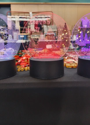 Décoration lumineuse de Noël – Lampe LED festive, Père Noël & Rennes, marca: Fait Main, estado: Nuevo sin etiquetas, 15,00 €, 16,45 € Protección al comprador incluida