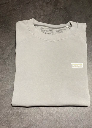 Patagonia Pull Sweat Femme W's P-6 Label Organic Crewneck Sweatshirt | Gris uni | Taille S, brand: Patagonia, condizioni: Ottime, taglia: S / IT 40 / EU 36, €39.00, €41.65 include la Protezione acquisti