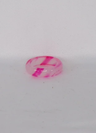 Anneau en cristal d'agate naturelle fuchsia translucide 17,7 mm, état: Très bon état, taille: 17,7 mm, 3,00 €, 3,85 € Protection acheteurs incluse