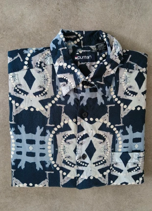 Chemise à manches courtes d'été à motifs bleue taille M, marca: Vintage Dressing, estado: Muy bueno, tamaño: M, 5,00 €, 5,95 € Protección al comprador Pro incluida