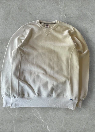 Sweat Crewnek Russel Athletic USA vintage blanc crème – Taille M Oversize (Unisexe), merk: Russel Athletic, staat: Goed, maat: M, € 22,00, € 23,80 inclusief Kopersbescherming Pro