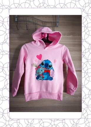 Sweat à capuche rose "Stitch & Doudou" Taille 4 ans Neuf !, condition: New without tags, size: 4 years / 104 cm, €15.00, €16.45 includes Buyer Protection Pro