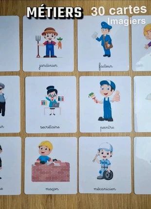 30 imagiers sur les Métiers/ cartes de nomenclature/ jeu de cartes, brand: imagier montessori, condition: New with tags, size: 4 years / 104 cm, €12.55, €13.88 includes Buyer Protection Pro
