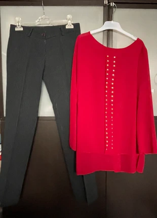 Completo donna pantaloni e blusa, merk: WOMAN, staat: Heel goed, maat: S / 36 / 8, € 12,00, € 13,30 inclusief Kopersbescherming