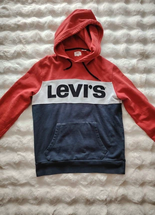 Sweat Levi's à capuche - Tricolore - Taille S, marke: Levi's, zustand: Sehr gut, größe: S, 10,00 €, 11,20 € inklusive Vinted-Käuferschutz