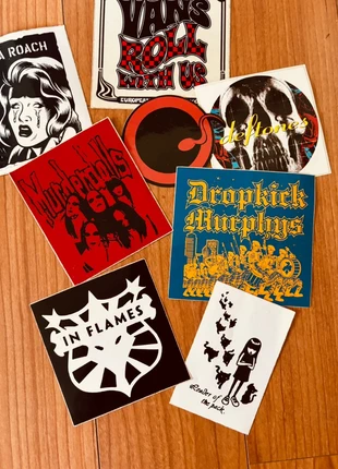 Metal stickers and rock stickers lot papa roach, murderdolls , in flames, marca: Metal, estado: Nuevo, 5,00 €, 5,95 € Protección al comprador incluida