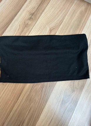 Boohoo Black Ribbed Bandeau Tubetop, brand: Boohoo, condition: New without tags, size: M / 38 / 10, €2.00, €2.80 includes Buyer Protection