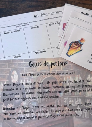 Cours de potions, marque: Création, état: Très bon état, taille: 8 ans / 128 cm, 3,00 €, 3,85 € Protection acheteurs incluse