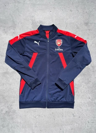 Vintage Puma Arsenal London Trainingsjacke / Track Jacket | Größe L | Navy/Rot | retro Football, marke: Arsenal, zustand: Sehr gut, größe: L, 29,50 €, 31,68 € inklusive Vinted-Käuferschutz