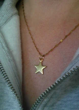 L'étoile dorée 🌟 la sublime 🌟 collier acier inoxydable, condition: Very good, €8.00, €9.10 includes Buyer Protection Pro