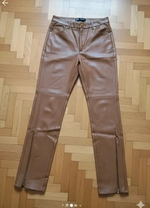Pantalon Zara simili cuir marron taille S, brand: Zara, condition: Very good, size: S / 36 / 8, €5.70, €6.69 includes Buyer Protection
