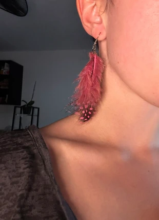 Boucles d’oreilles plumes fushia, marke: Le Marché, zustand: Sehr gut, 1,00 €, 1,75 € inklusive Vinted-Käuferschutz