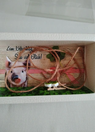 Geldgeschenk box Geburstag - Geldgeschenk Verpakung - boîte cadeau don argent, brand: Zauber Deko, condition: New with tags, €7.00, €8.05 includes Buyer Protection