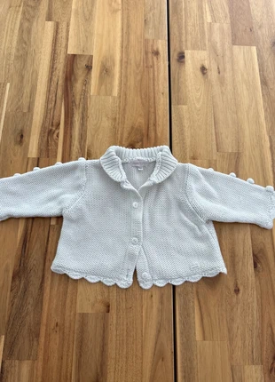 Gilet maille blanc Confetti T6mois, brand: Confetti, condizioni: Ottime, taglia: 3-6 mesi / 62 cm, €2.00, €2.80 include la Protezione acquisti