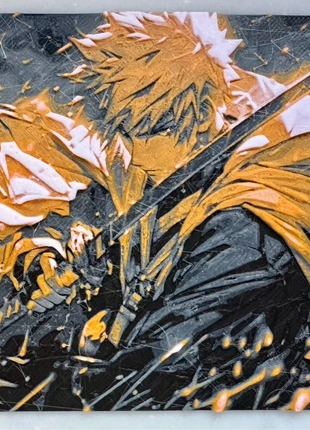 Kurosaki Ichigo A1 Bleach Art, marca: Bleach, estado: Novo sem etiquetas, tamanho: S, €8.00, €9.10 inclui Proteção do Comprador