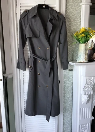Grey trench coat pretty little thing, brand: PrettyLittleThing, condition: New without tags, size: S / 36 / 8, €15.00, €16.45 includes Buyer Protection