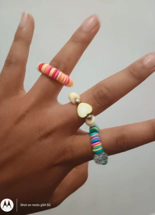 Beaded rings, condition: Very good, £3.50, £4.38 includes Buyer Protection