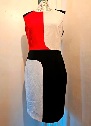 Colour Block Pencil Dress - (12/40), brand: F&F, condition: Very good, size: L / 40 / 12, €8.00, €9.10 includes Buyer Protection