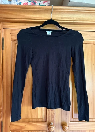 T-shirt manches longues noir H&M taille XS Neuf, merk: H&M, staat: Nieuw zonder prijskaartje, maat: XS / 34 / 6, € 4,00, € 4,90 inclusief Kopersbescherming