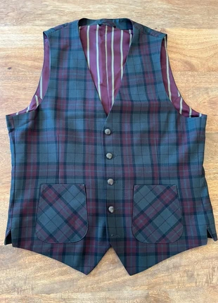 Gilet de costume, Devred, collection 120 ans, neuf sans  étiquettes vert et bordeaux, taille M, brand: Devred, condition: New without tags, size: M, €35.00, €37.45 includes Buyer Protection