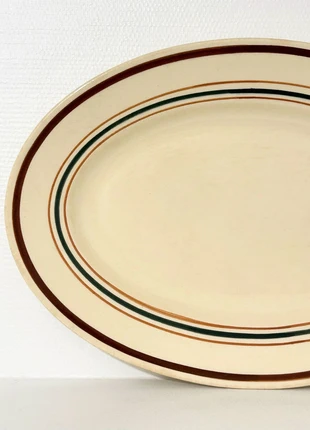 Terre de fer - Vaisselle ancienne - Plat ovale - Gien modèle « Gaston », brand: Terre De Fer, condition: Satisfactory, €25.00, €26.95 includes Buyer Protection