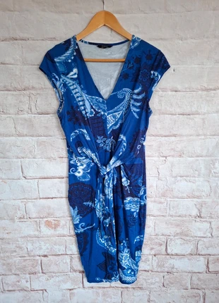 Desigual mujer vestido azul manga corta talla L, marca: Desigual, estado: Muito bom, tamanho: L / 40 / 12, €15.00, €16.45 inclui Proteção do Comprador Pro