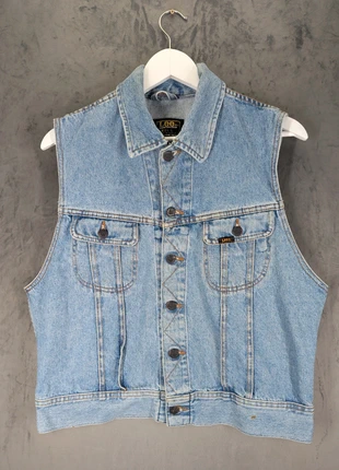Vintage Lee Sanforized Denim Vest Size Medium Slim Fit Cotton Blue Waistcoat, brand: Lee, condition: Good, size: M, £27.00, £29.05 includes Buyer Protection