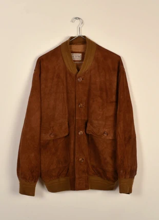 Vintage suede bomber leather jacket circa 1990 (3031), marca: Real Leather, estado: Muy bueno, tamaño: M, 100,00 €, 105,70 € Protección al comprador Pro incluida