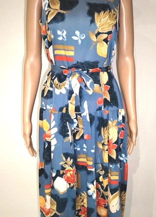 Robe longue vintage 80's à motifs, marque: Vintage, état: Très bon état, taille: M / 38 / 10, 9,00 €, 10,15 € Protection acheteurs (Pro) incluse