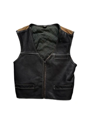 Vintage Leather Motor Vest, brand: Vintage Dressing, condizioni: Discrete, taglia: XL, €10.00, €11.20 include la Protezione acquisti