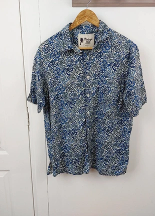 Chemise à motifs taille M bleu, marque: Vintage Dressing, état: Très bon état, taille: M, 9,90 €, 11,10 € Protection acheteurs (Pro) incluse