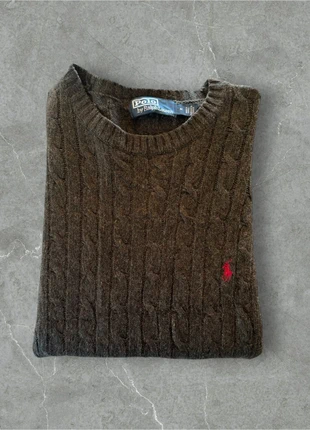 Cable Knit Sweater / pull torsadé tressé Ralph Lauren gris taille M en laine et cachemire, marke: Ralph Lauren, zustand: Sehr gut, größe: M, 45,00 €, 47,95 € beinhaltet Vinted-Käuferschutz Pro
