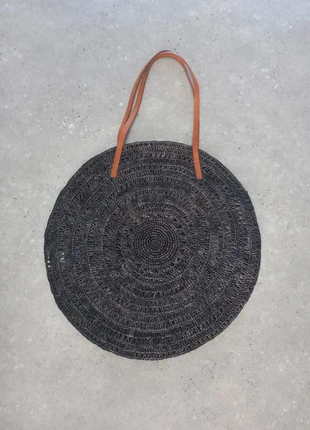 Sézane : sac de plage femme - noir - 100% raphia, marca: Sézane, estado: Muy bueno, 80,00 €, 84,70 € Protección al comprador incluida