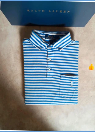 Polo Ralph Lauren à rayures blanches et bleu pour homme taille S - 170cm, marke: Ralph Lauren, zustand: Sehr gut, größe: S, 27,00 €, 29,05 € beinhaltet Vinted-Käuferschutz Pro