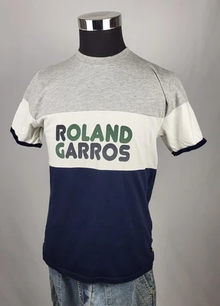 T-shirt officiel Roland Garros M colorblock gris blanc bleu logo brodé tennis vintage rare, marke: Roland Garros, zustand: Sehr gut, größe: M, 14,00 €, 15,40 € beinhaltet Vinted-Käuferschutz Pro