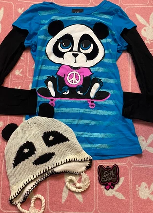 indie scene top and hat bundle, brand: self esteem, condition: New without tags, size: 2 / XS, $18.00, $19.60 includes Buyer Protection