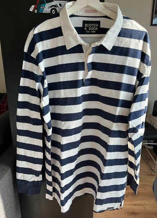 Scotch&Soda rugbypolo blauw-wit gestreept XXL, marca: Scotch & Soda, estado: Muy bueno, tamaño: XXL, 20,00 €, 21,70 € Protección al comprador incluida