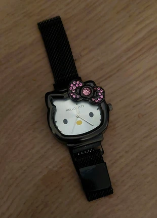 Hello Kitty elegant black watch, brand: Hello Kitty, condition: New without tags, size: Up to 30 mm, £5.99, £6.99 includes Buyer Protection