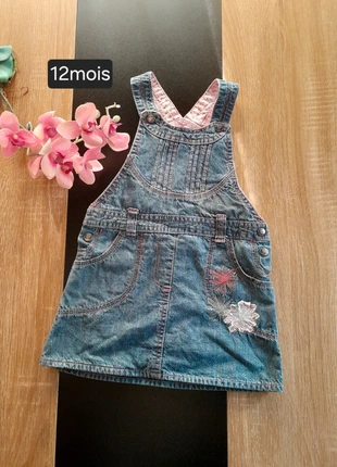 Robe salopette effet jeans 12mois kitchoun, marca: Kitchoun, estado: Muito bom, tamanho: 12-18 meses / 80 cm, €1.50, €2.28 inclui Proteção do Comprador