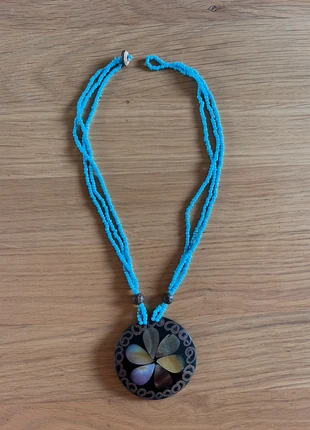 Collier perles bleues et nacre, condition: New without tags, €4.00, €4.90 includes Buyer Protection