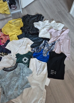 Pakket van 18 zomer shirts en tops, marca: H&M, estado: Muy bueno, tamaño: XS / 34 / 6, 10,00 €, 11,20 € Protección al comprador incluida