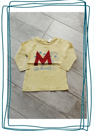T-shirt à manches longues jaune et rouge paillettes kimadi 3 mois, brand: Kimadi, condition: Very good, size: 3-6 months / 62 cm, €1.50, €2.28 includes Buyer Protection