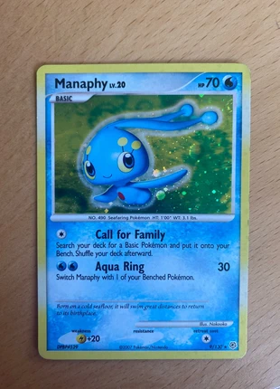 Manaphy 9/130, marke: Pokémon, zustand: Sehr gut, 10,00 €, 11,20 € inklusive Vinted-Käuferschutz